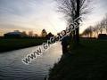 Classico canale olandese nei pressi di Wervershoof dove  possibile pescare lucci in Olanda